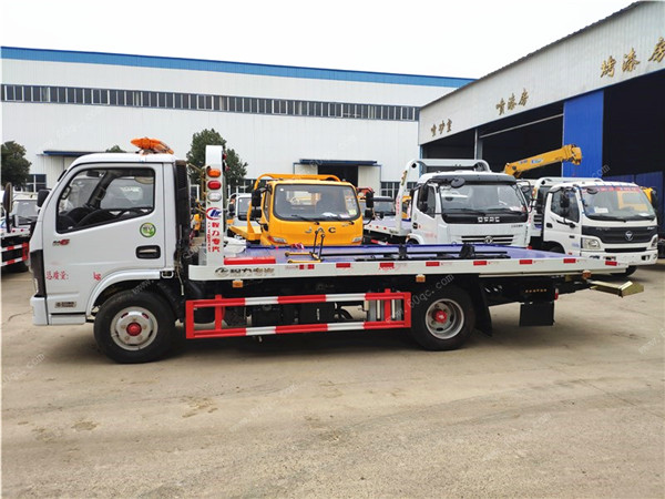 東風小凱普特藍牌平板清障車